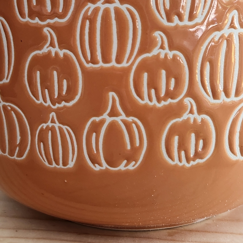 Fall Pumpkin Oversized Ceramic Terracotta Color Mug - Picture 11 of 15